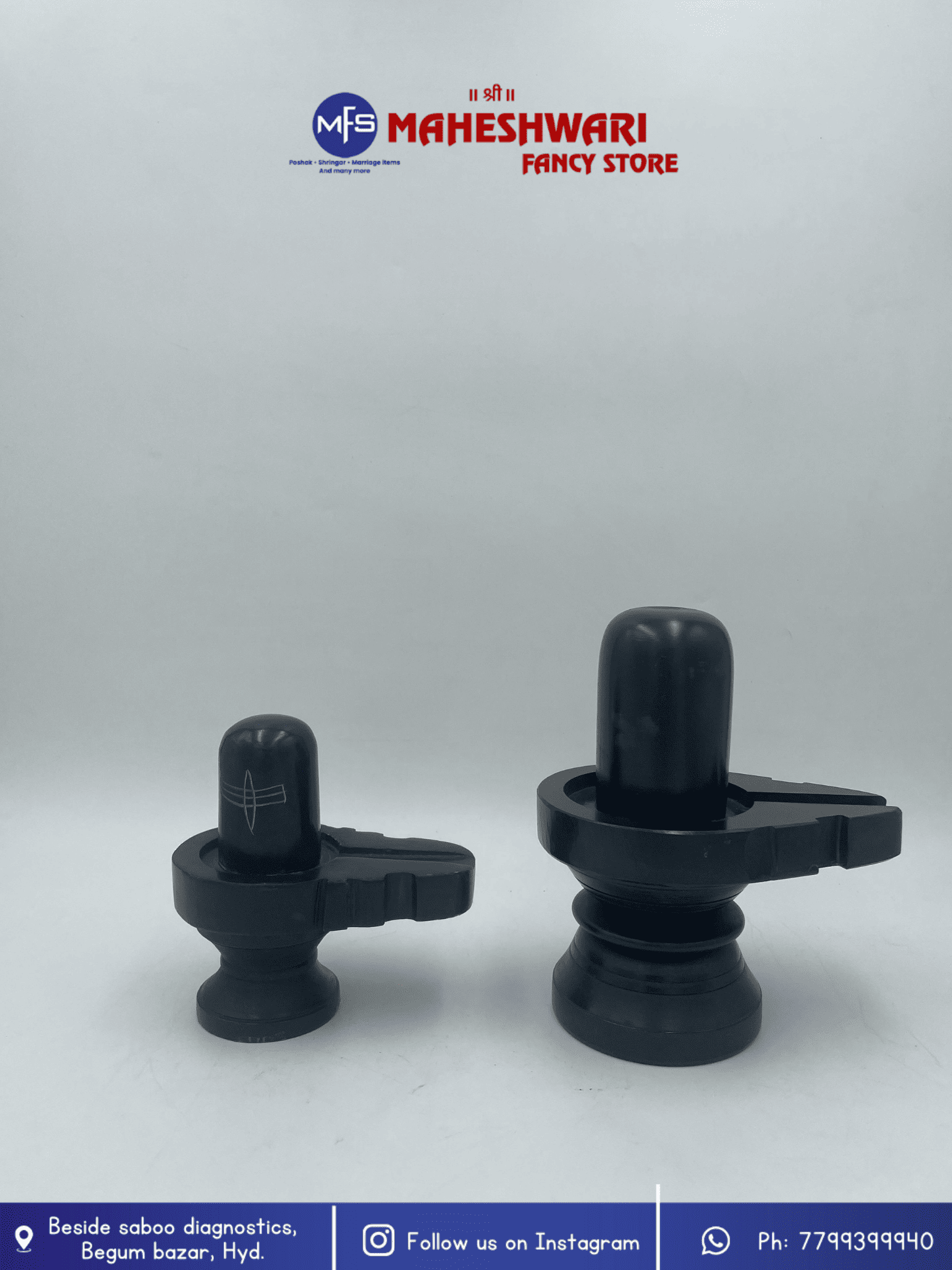 Maheshwari Fancy Store - Black Shivling